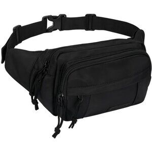 Fanny Pack Waist Packs with 5 Zipper Black2